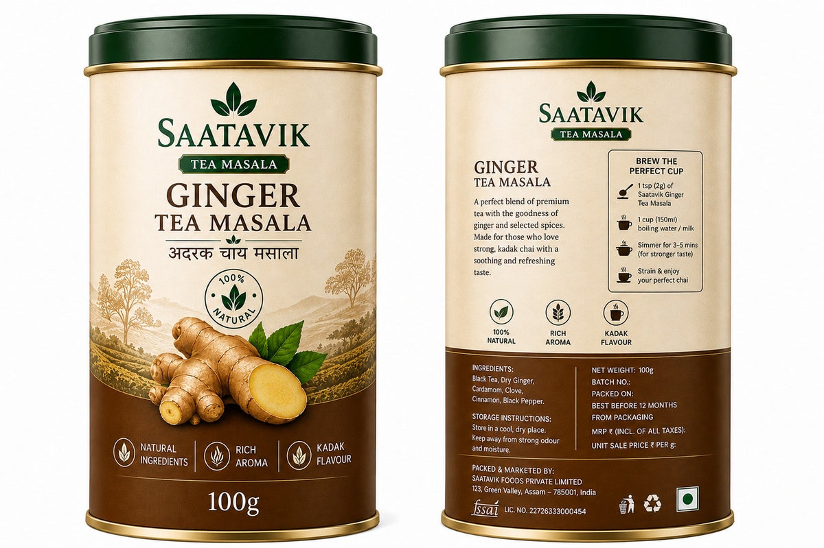 Saatavik Ginger Tea Masala 