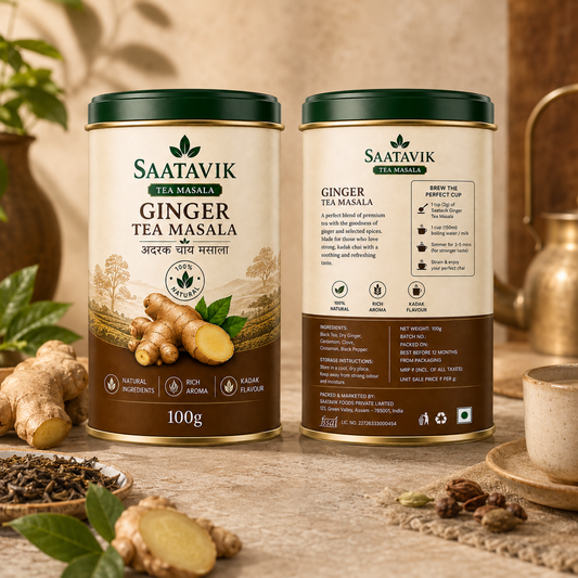 Saatavik Ginger Tea Masala&nbsp;